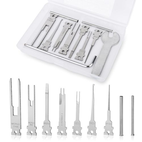 JRready Replacement Tips Kit for Terminal Removal Tool, 9 Pcs Pin Extractor Tool Tips for Deutsch/TE/AMP/Delphi/Aptiv Connectors & More