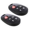 2-Pack Keyless Option Entry Remote Control Key Fob 5 Button Clicker Replacement for GQ43VT20T,89742AE030