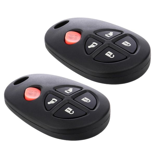 2-Pack Keyless Option Entry Remote Control Key Fob 5 Button Clicker Replacement for GQ43VT20T,89742AE030