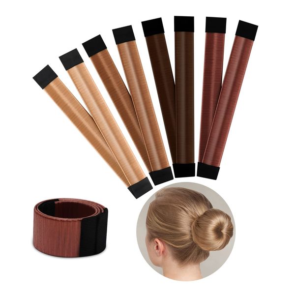 Boobeen 4 Piece Hair Bun Maker for Women DIY Girls French Hair Bun Snap Roll Bun Tool Twist Donut Bun Hairstyle - Hair Bun Maker for Long Hair