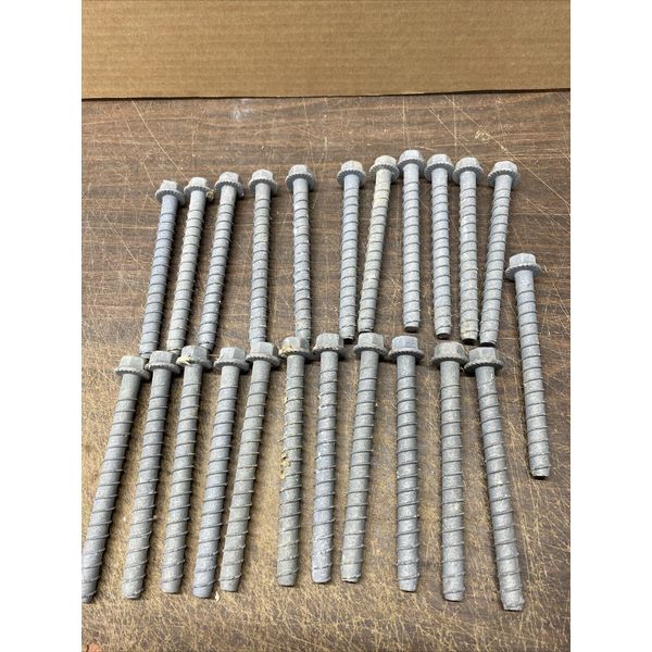 25 Galvanize Concrete Screw Anchor Lag Bolts  6 1/2 by 1/2"  JH-50