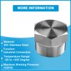 Quickun 304 Stainless Steel 3/4" NPT Male Outer Hex Thread Socket Pipe Plug Fitting (Pack of 2)
