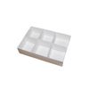 EMPTY CLEAR LID GIFT/BAKERY/SWEET BOXES - DIFFERENT (20x14x3.5cm - 20 Section Inserts, 25 Boxes)