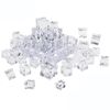 HOTQ Ice Cube Sample Crystal Acrylic Cube Rock Ice Props Clear Ice Cracker Ice Splitting Ice 30pcs