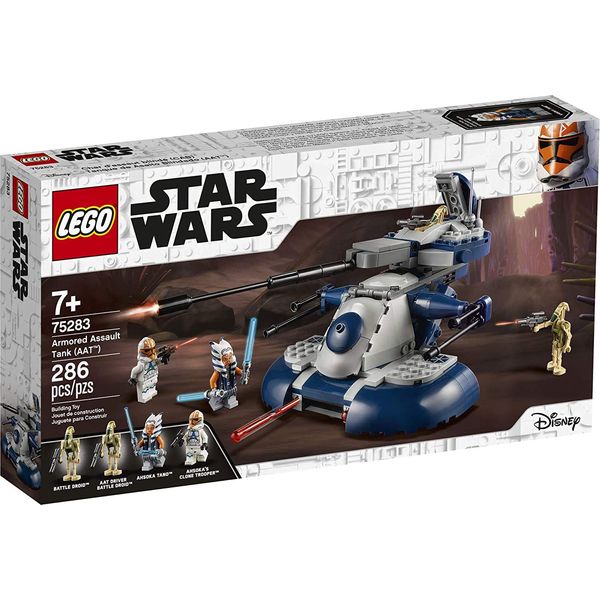 LEGO Star Wars: The Clone Wars Armored Assault Tank (AAT) 75283 Building Kit, Awesome Construction Toy for Kids with Ahsoka Tano Plus Battle Droid Action Figures (286 Pieces)