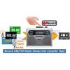 Premium AM FM Radio Recorder Cassette Player Loud Speaker LED Clock Timer