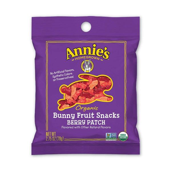 Annie's Organic Bunny Berry Patch Fruit Snacks, Gluten Free, 9 Bags