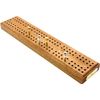 Hardwood British cribbage board - 24cm (9")