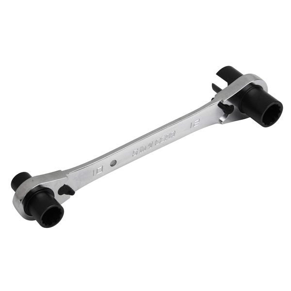 SK11 DEVICE Multi-functional Wrench, 4 Size Ratchet Wrench, DVC-501W, 72 Thread Gears, Socket 0.3 x 0.4 x 0.5 inches (8 x 10 x 12 x 13 mm), Includes Thumbscrew Screwdriver