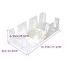DNB Revolving Playing Card Tray - 9 Deck Plastic Rotating Canasta Card Holder