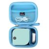 Mchoi Hard Case Suitable for Phomemo P12/P12 Pro Label Maker & Label Tapes, Waterproof Shockproof Printer Handheld Labeler Protective Case (Blue)
