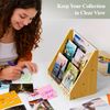NiHome Bamboo & Acrylic Greeting Card Display Stand for Cards