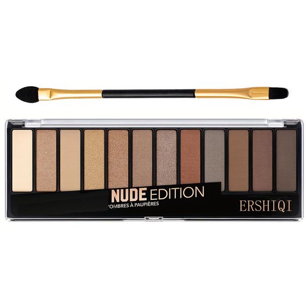 Nude Eyeshadow Palette 12 Shades,Smokey Color Eyeshadow Blendable Long Lasting Matte Eyeshadow Palette Pigment Color Eye Shadow Cosmetic Cream Makeup (01-NUDE)