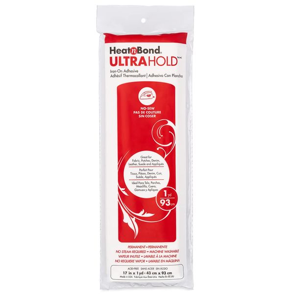 HeatnBond Iron-On Adhesive, White, 1 Pack