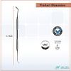 10 Pcs Professional Plaque Remover Kit Oral Care Tools Stainless Steel Double Ended Dental Picks with Scraper, Mouth Mirror, Tweezers & Plugger for Gum Care Cleaning Set with Carrying Case
