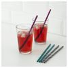 New 24 x Reusable IKEA Sommar Hard Plastic Straws Smoothie Sized