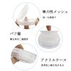 Sohynca 15g Clear Loose Powder Case Makeup Puff Box Travel Portable Powder Container Handmade Cosmetic Refill Container Small Container with Sponge Puff