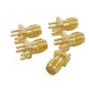 sourcing map End Launch PCB Mount SMA Female Connector Straight RF connector Adapter 5pcs
