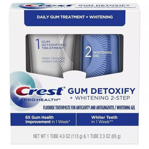 Crest Pro-Health Gum Detoxify Whitening Toothpaste, 4.0 and 2.3 oz