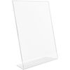 Lorell, LLR49208, L-Base Slanted Sign Holder Stand, 1 / Pack, Clear