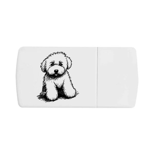 'Golden Doodle' Pill Box with Tablet Splitter (PI00029659)