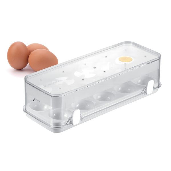 Tescoma Healthy Container for The Refrigerator Purity, 10 Eggs, Assorted, 28.2 x 11.5 x 7.8 cm