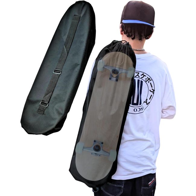 WalnutSkate Skateboard Case, Skateboard Bag, Yoga Mat Case, Camping, Tent, Storage Bag, Tarp, Pole, Tent Pole Storage, Tripod Case, Thick, 600D (Shoulder Bag, 34.6 x 12.8 inches (88 x 32.5 cm)