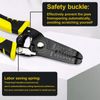 ASIRYVA 10-22 AWG Multi Gauge 7" Precise Wire Strippers, Cable Stripper Tool, Cable Stripper with Safety Lock