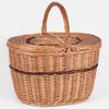 Picknickkorb PIQUE-NIQUE 40x28xH25/H44cm beige/braun