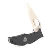 ARIAT Inset Shield Logo Plain Edge Blade Folding Knife, Black, 3" Blade (Medium)