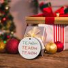 Ceramic Teacher Gift Ornament for Christmas 2024
