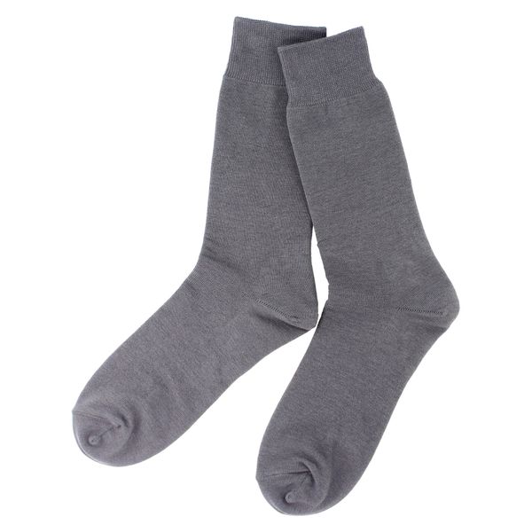 Heated Musubi Heel Care [Regular Type for Men, 9.8 - 10.2 inches (25 - 26 cm), Skin Care, Moisturizing, Slippery, Cracking, Moisturizing, Made in Niigata Prefecture's Own Factory, gray