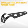 Black Universal Motorcycle Headlight Lamp Mount Bracket Housing Mounting Clamps