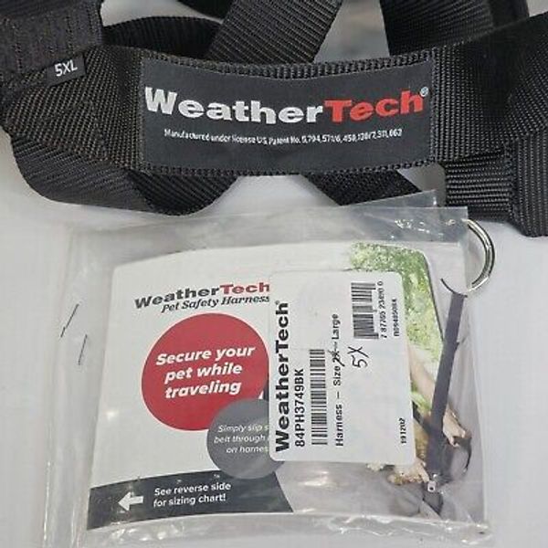 WEATHERTECH PET SAFETY HARNESS SIZE  5XL ADJUSTABLE VEHICLE EXTRA LARGE DOGS