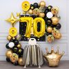 Large Size Number Balloons (Gold, 70)