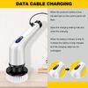 Electric Spin Scrubber Cordless Cleaning Brush Rotating Scrubber Clean Bathroom