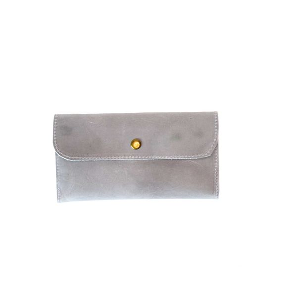 Leather Wallet in Glacial Gray - Glacial Gray