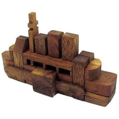 The Titanic Kumiki Brain Teaser Wooden Puzzle