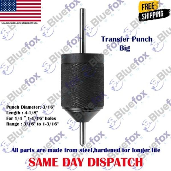 Universal Transfer Center Punch & Aligner 4-1/8" New Blue Fox Tools Punches