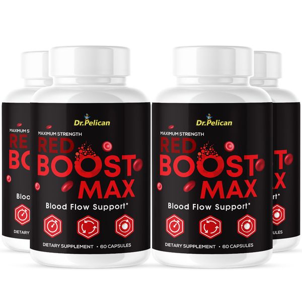 Red Boost Max- Blood Support- 4 Bottles- 240 Capsules