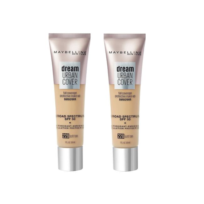 2 Pack Mblne Dream Urban Cover Flawless Coverage , SPF 50, Soft TAN EXP