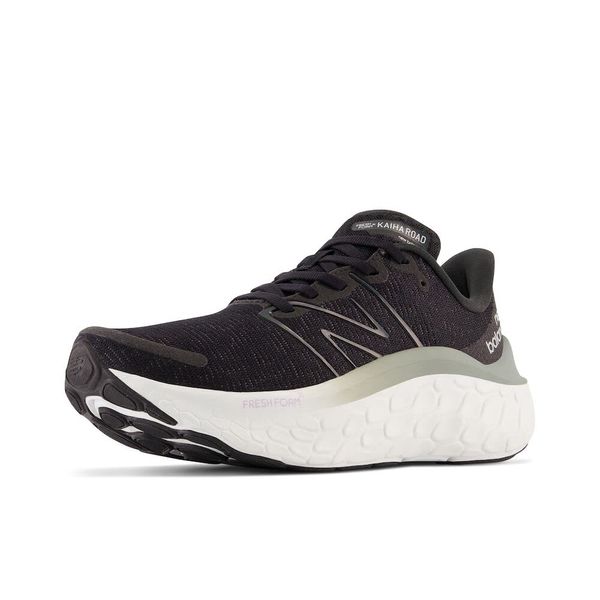 New Balance Women's Fresh Foam X Kaiha Road V1 Running Shoe, Black/Phantom/Silver Metallic, 6