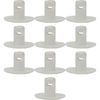 Plastic Large Head Quarter Turn Fasteners-.500 Inch Grip-Red-Pack/10
