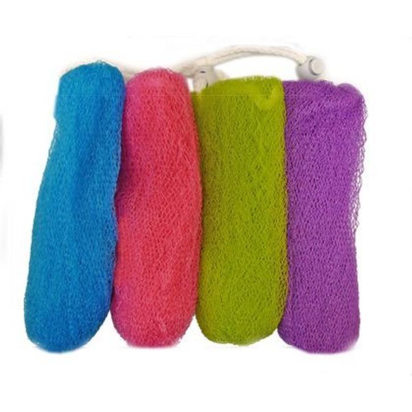 Aquasentials Exfoliating Mesh Soap Saver Pouch (4pk)(Color Assorted)
