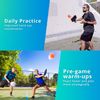 PIKKOFUN React Mini Pickleball Training Balls, 5 Pack Small Quiet Training Balls, Practice Aids for Drills, Paddle Control, Warm Up, Focus - Orange