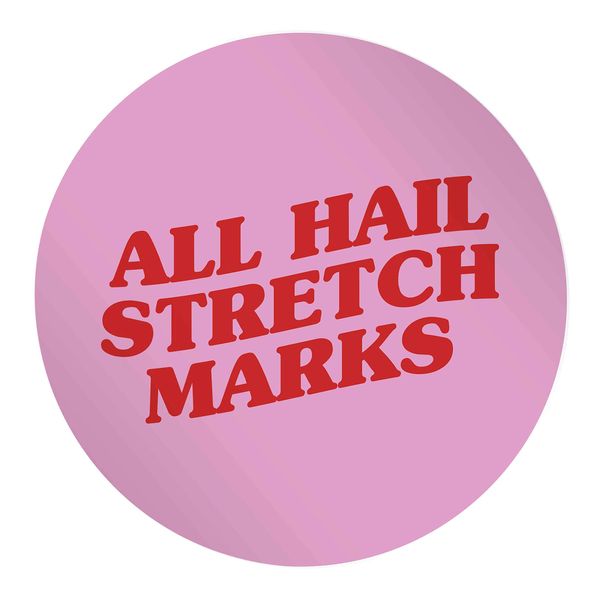 Flox Creative 48 30mm Matt Circle Stickers All Hail Stretch Marks