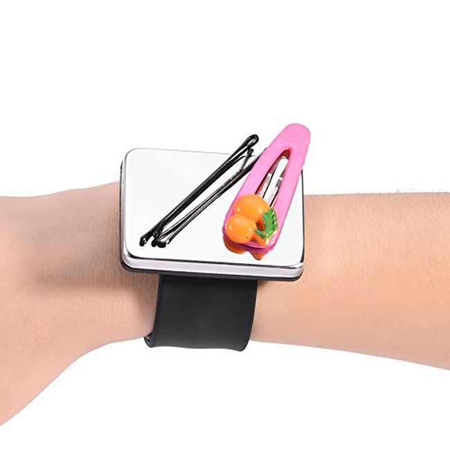 Magnetic Silicone Wrist Strap Bracelet to Hold Metal Bobby Pins and Clips  in Easy Reach 