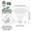 [2 Pack] LED PAR38 18W 120V ETL 180W Replacement E26 Dimmable 5000K Daylight