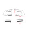 6pc Satin Silver Steering Side Control/Button Cover Trim Overlay For Volkswagen