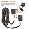 8ft Trailer Extension Wiring Harness 4-Pin Flat Tow Light Wire Connector Plug
